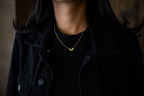 Poured Out Necklace | Repurposed Automotive Brass Washer | Gold Plated Chain