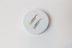 The Light Ahead Earrings | Repurposed Automotive Aluminum | Gold Leaf | Gold Plated Ear Wire