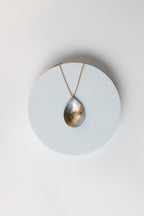 Within Necklace | Repurposed Automotive Aluminum Parts | Gold Leaf | Gold Plated Chain