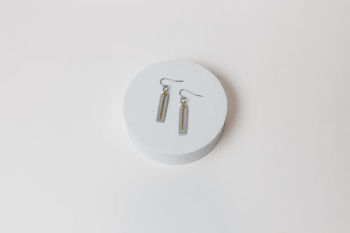 Archways Earrings | Repurposed Automotive Aluminum & Brass | Stainless Steel Ear Wire