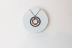 Labyrinth Adjustable Necklace | Repurposed Automotive Shims in Copper & Steel | Stainless Steel Chain