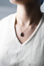 Load image into Gallery viewer, See Me Through Black Glass Necklace