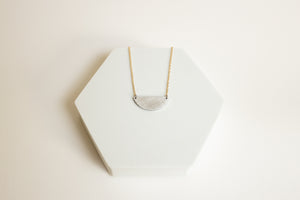 Borderline Aluminum & Gold Plated Adjustable Necklace