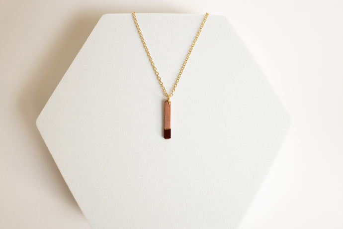Get Ready Copper & Enamel Gold Plated Necklace