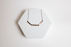 Midnight Train Necklace | Upcycled Automotive Copper Shim | Stainless Steel Chain