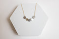 Lose Yourself Necklace | Repurposed Automotive Aluminum Scrap | Gold Plated Chain