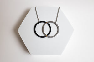It Takes Two Steel Necklace