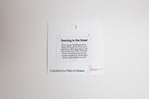 Dancing In The Street Copper & Glass Earrings