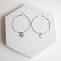 Endless Love Earrings | Repurposed Automotive Steel Parts | Surgical Steel Hoops