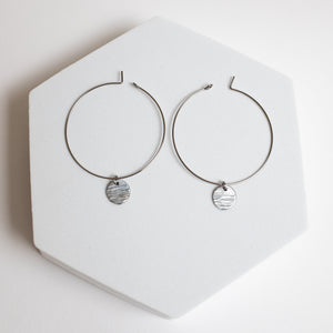 Endless Love Surgical Steel Hoop Earrings