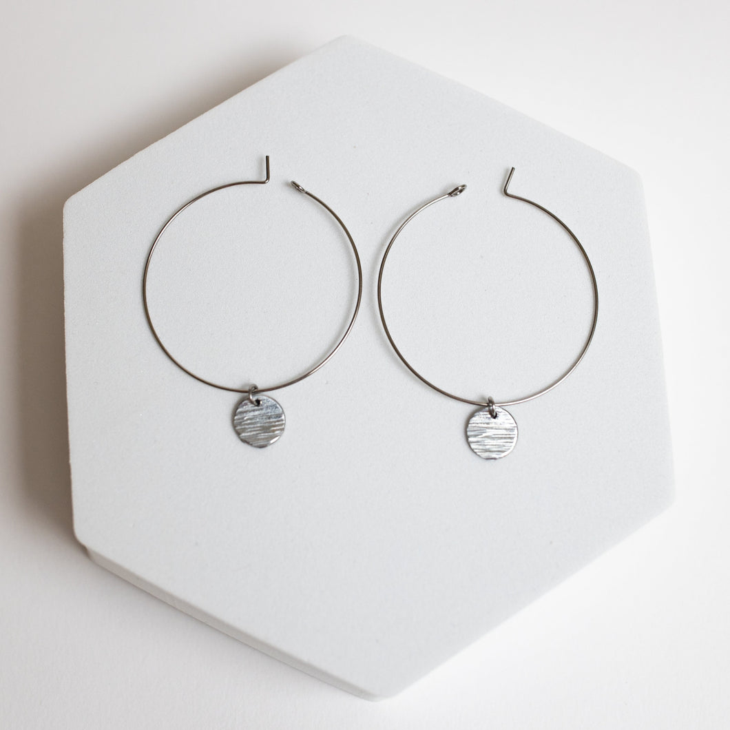 Endless Love Surgical Steel Hoop Earrings