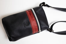 Load image into Gallery viewer, Hit the Road, Jack | Crossbody Stadium Bag made with Repurposed Automotive Leather