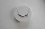 Bent Not Broken Necklace | Repurposed Automotive Copper Brake Line | Gold Plated Chain
