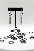 Rainfall Earrings | Repurposed Auto Retaining Rings | Stainless Steel Ear Wire