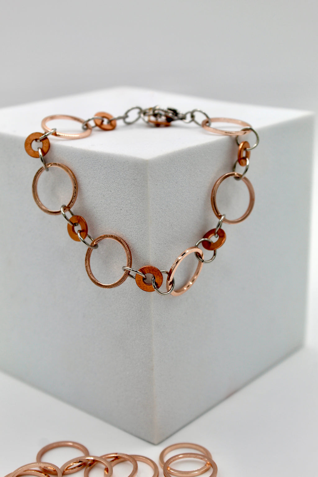 Continuity Bracelet | Repurposed Automotive Copper | Rose Gold Plated