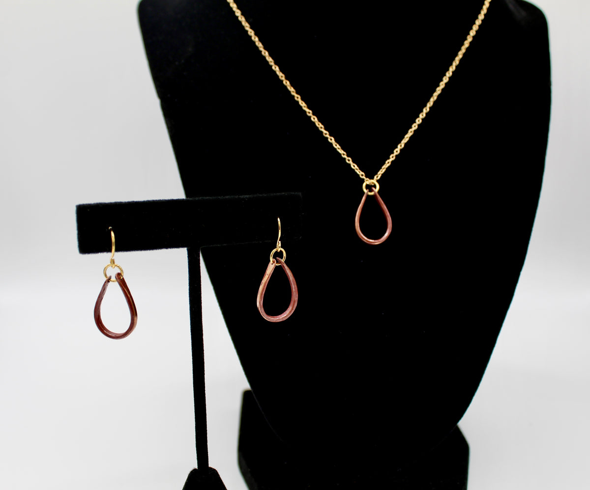 Expressions Necklace | Automotive Copper Wire | Adjustable Gold Plated Chain