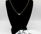 Cherish Necklace | Upcycled Aluminum Auto Parts | Adjustable Gold Plated Chain