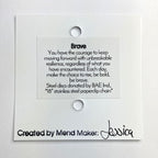 Brave Necklace | Repurposed Steel Automotive Parts | Stainless Steel Chain