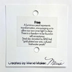 Free Earrings | Freshwater Pearl & Repurposed Steel Automotive Parts | Gold Plated Ear Wire