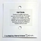 Full Circle Earrings | Repurposed Steel & Brass Automotive Parts | Stainless Steel Ear Wire