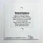 Renewed Radiance Gemstone Necklace | Repurposed Brass Auto Parts | Adjustable Gold Plated Chain