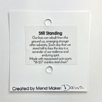 Still Standing Necklace | Salvaged Zinc Auto Parts | Adjustable Stainless Steel Chain