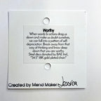 Worthy 2-in-1 Charm Necklace | Repurposed Stainless Steel Auto Parts | 18K Gold Plated Chain