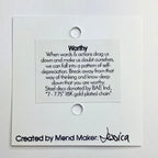 Worthy Charm Bracelet | Repurposed Steel Auto Parts | Adjustable 18K Gold Plated Chain