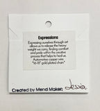 Expressions Necklace | Automotive Copper Wire | Adjustable Gold Plated Chain