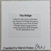 Load image into Gallery viewer, Tiny Bridge Gold Plated Necklace