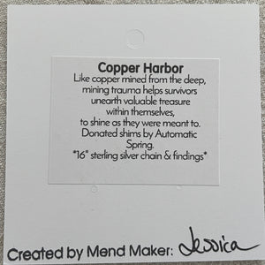 Copper Harbor Mini Sterling Silver Necklace