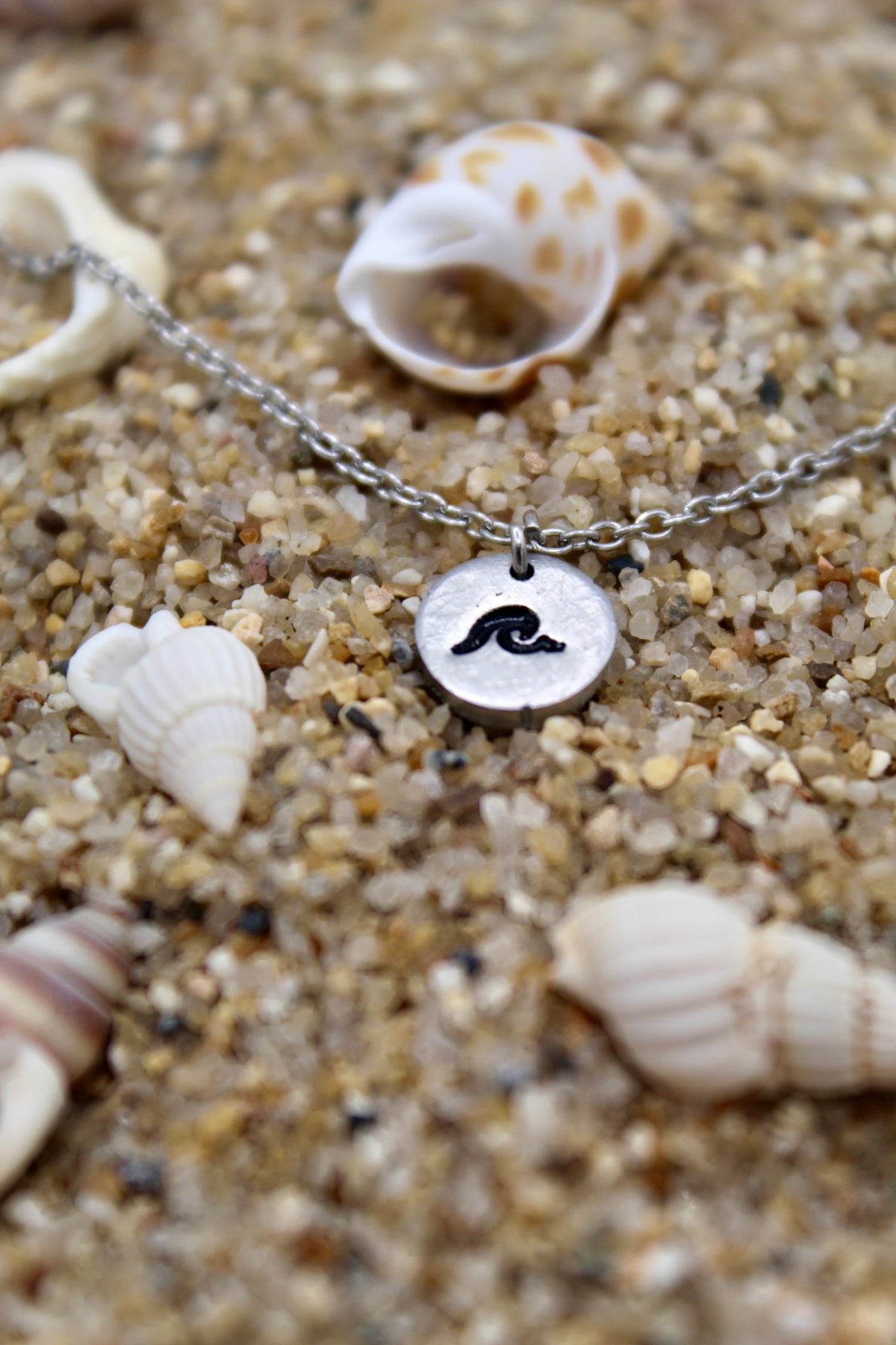 Seasons Necklace | Repurposed Aluminum Auto Part Scrap | Adjustable Stainless Steel Chain