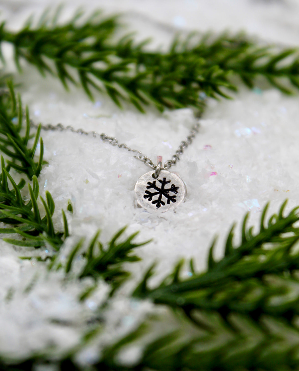 Seasons Necklace | Repurposed Aluminum Auto Part Scrap | Adjustable Stainless Steel Chain