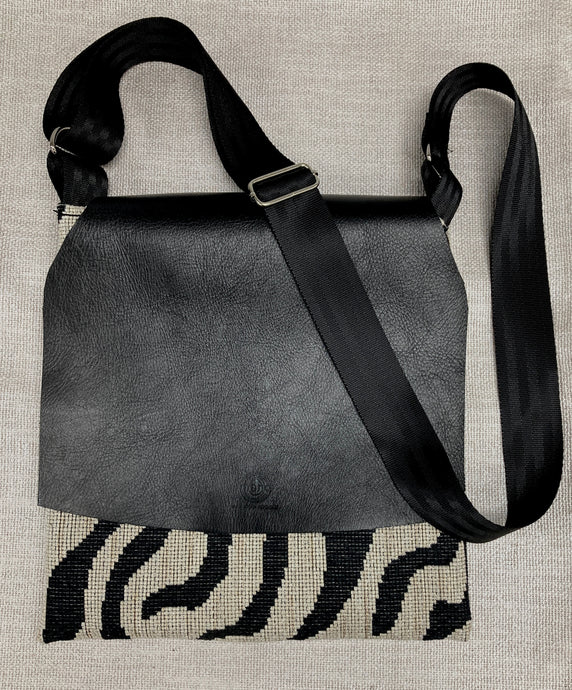 Waypoint Crossbody Leather & Fabric - One of a Kind!