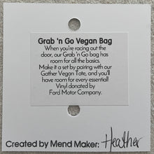 Load image into Gallery viewer, Grab n Go Vinyl Zipper Bag