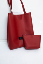 Load image into Gallery viewer, Holiday Red Grab n Go Vinyl Zipper Bag