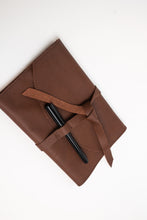 Load image into Gallery viewer, Holiday Closure Leather Journal Cover with Notebook