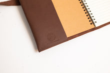 Load image into Gallery viewer, Holiday Closure Leather Journal Cover with Notebook