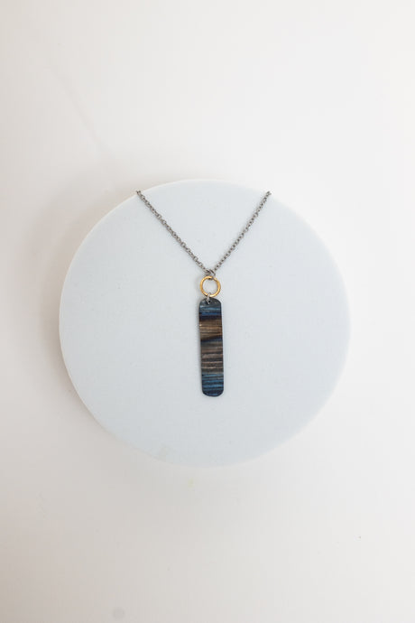 Ripple Effect Stainless Steel Necklace