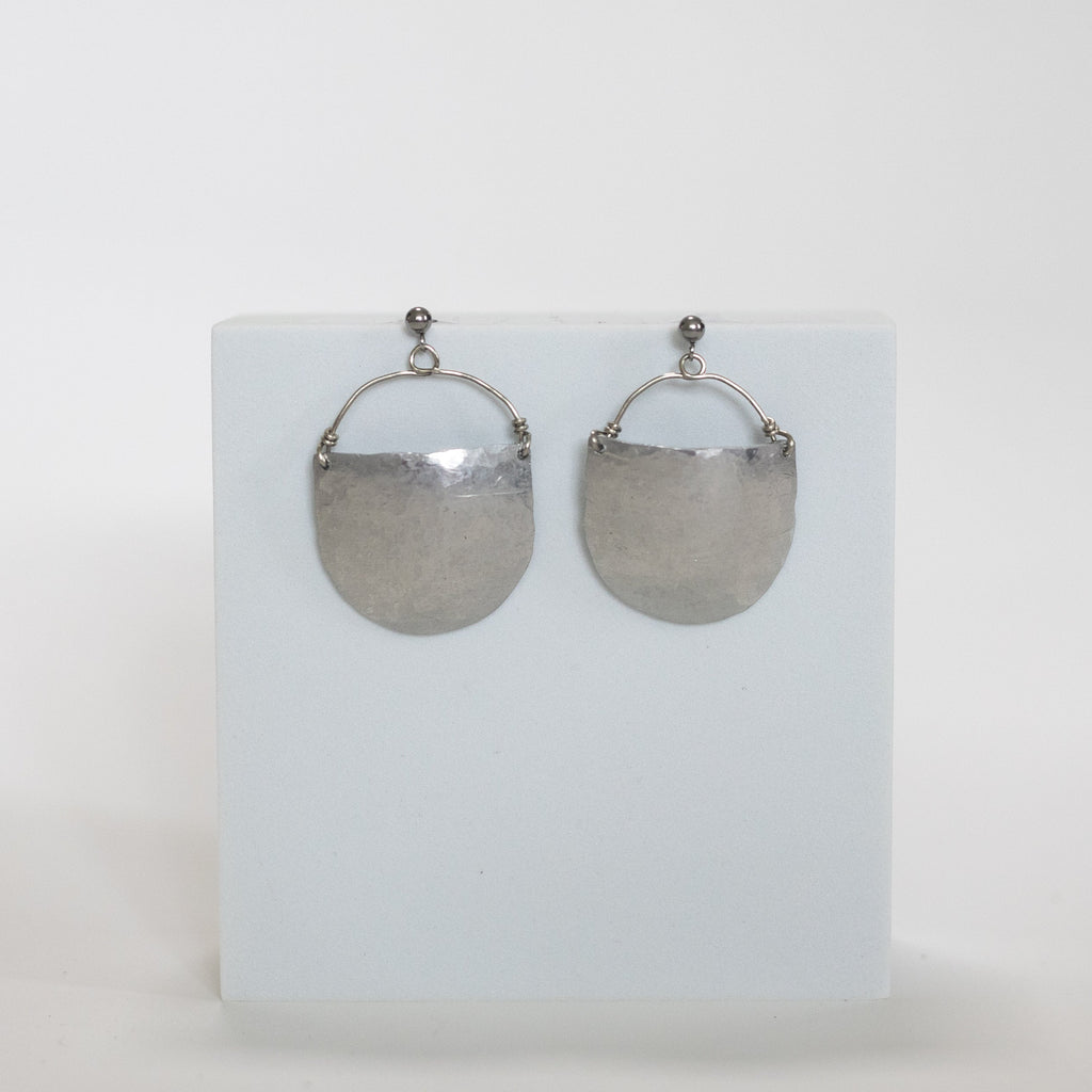 Eclipsed | Repurposed Automotive Aluminum Earrings with Surgical Steel Posts