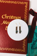 Load image into Gallery viewer, I&#39;ll Be There Earrings | Repurposed Copper Auto Brake Line | African Jasper Beads | Gold Plated Ear Wire