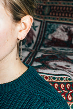 Load image into Gallery viewer, Dancing In The Street Earrings | Repurposed Automotive Copper Brake Line | Gold Plated Ear Wire