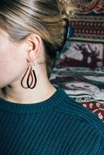 Load image into Gallery viewer, Power Within Earrings | Repurposed Copper Hairpin for Electric Vehicles | Gold Plated Ear Wire