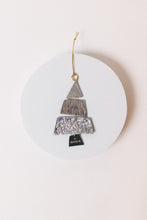 Load image into Gallery viewer, Decorative hanging ornament with geometric design on a white background