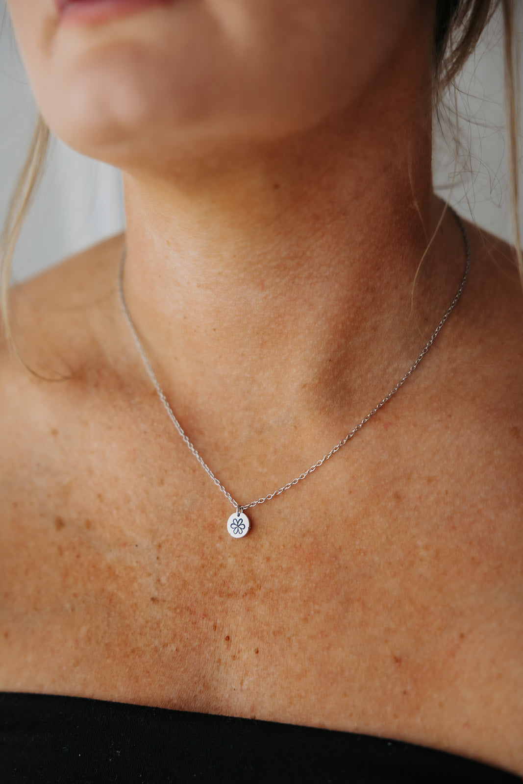 Seasons Necklace | Repurposed Aluminum Auto Part Scrap | Adjustable Stainless Steel Chain