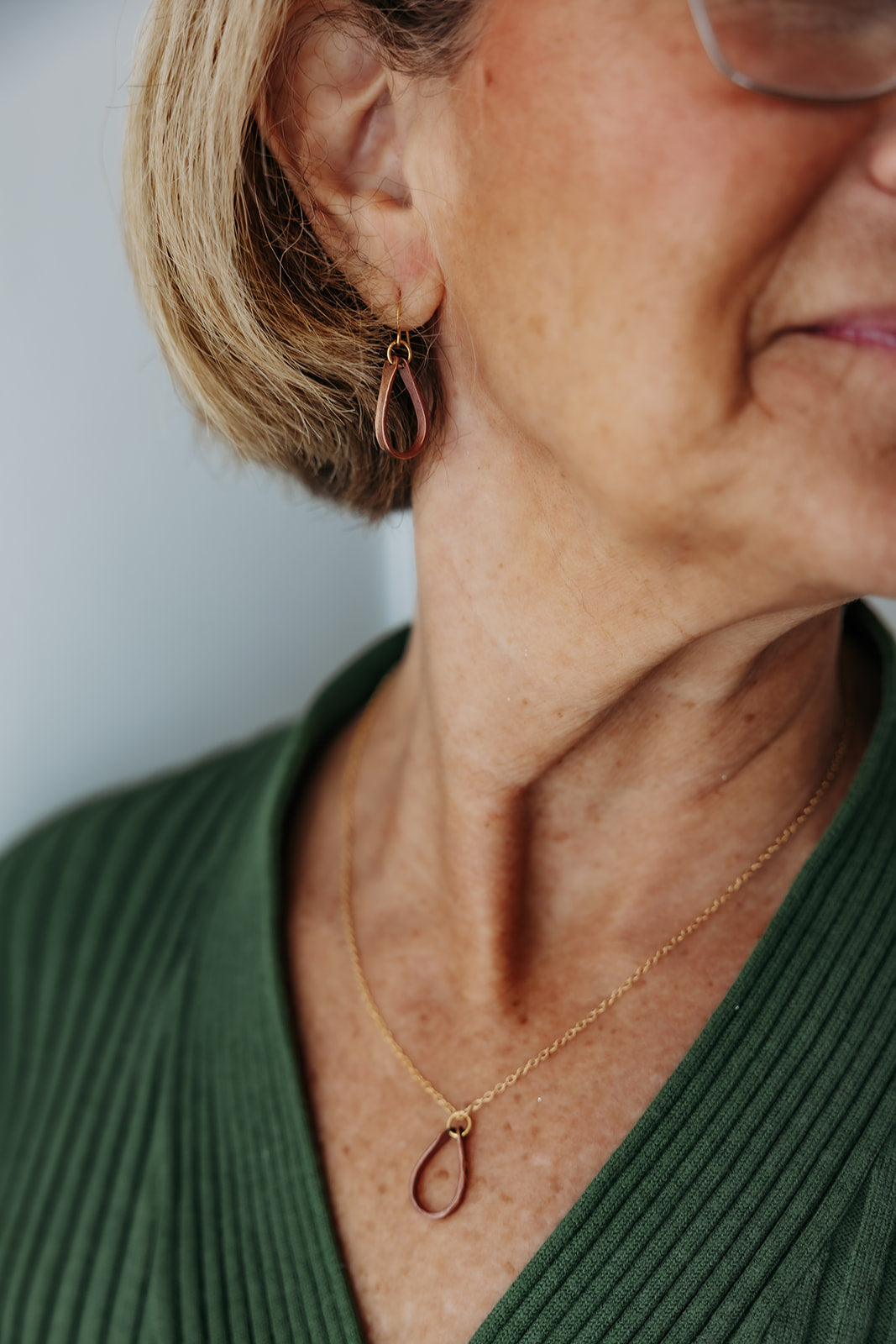 Expressions Necklace | Automotive Copper Wire | Adjustable Gold Plated Chain