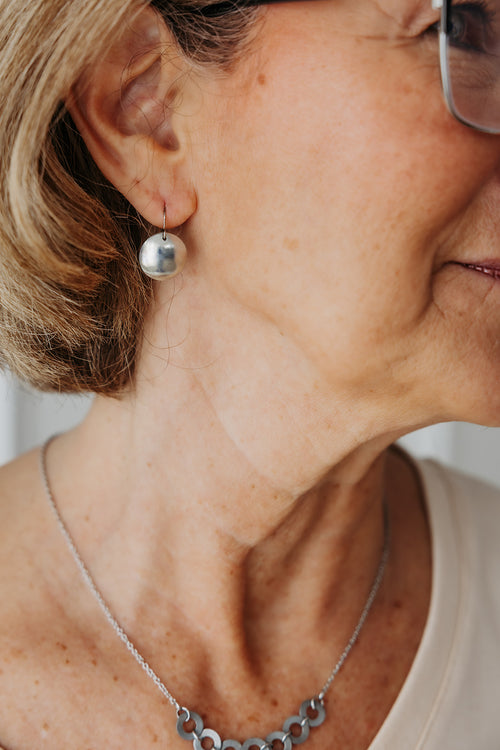 Brave Earrings | Repurposed Steel Automotive Parts | Stainless Steel Ear Wire