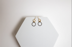 How Sweet It Is Earrings | Repurposed Stainless Steel Auto Retaining Ring | Gold Plated Ear Wire