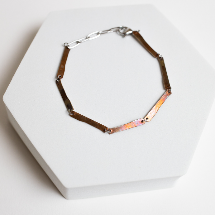 Midnight Train Copper & Stainless Steel Bracelet