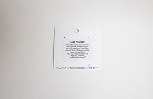 Lose Yourself Aluminum & Gold Plated Earrings